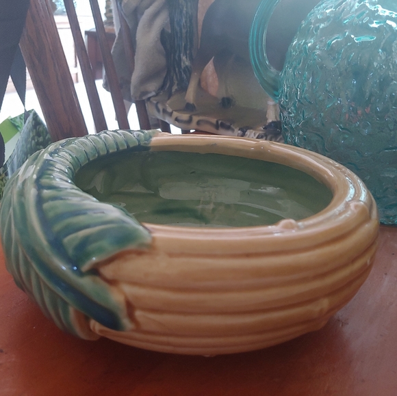 Vintage ceramic glazed indoor planter or bowl - Picture 2 of 5